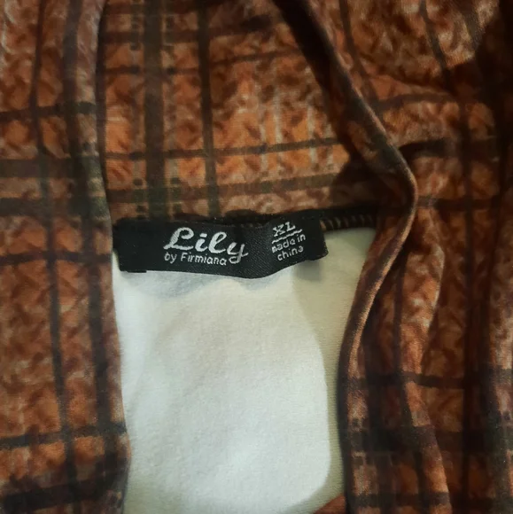 Lily shawl neck long sleeve tunic top sz XL *F - Picture 7 of 7